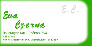 eva czerna business card